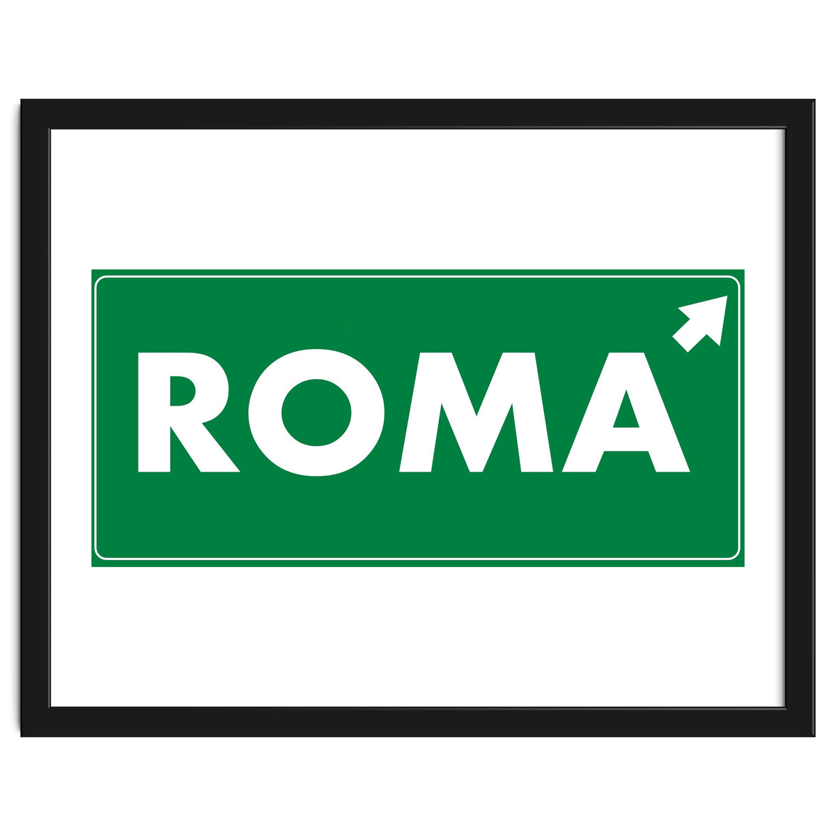 Let`s go to Roma, Italy! Road sign
