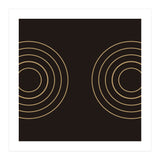 Golden circles | abstract minimal (Print Only) thumbnail
