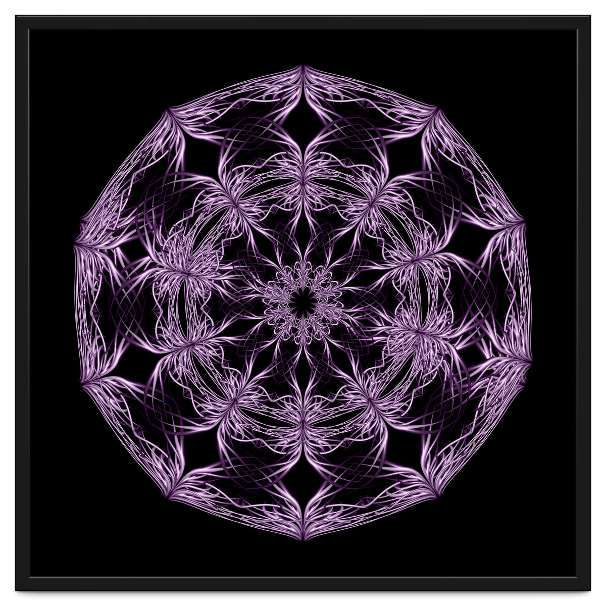 Mandala purple and black