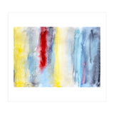 Touch of red || abstract watercolor (Print Only) thumbnail