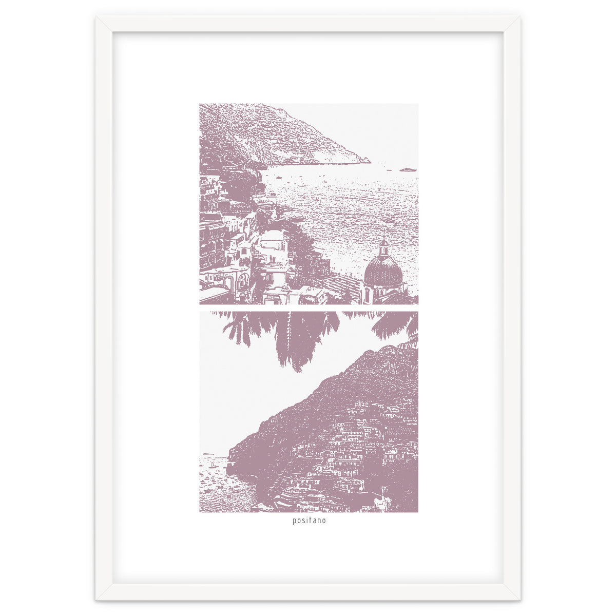 Printed Positano in Purple