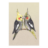 Two cute cockatiels (Print Only) thumbnail