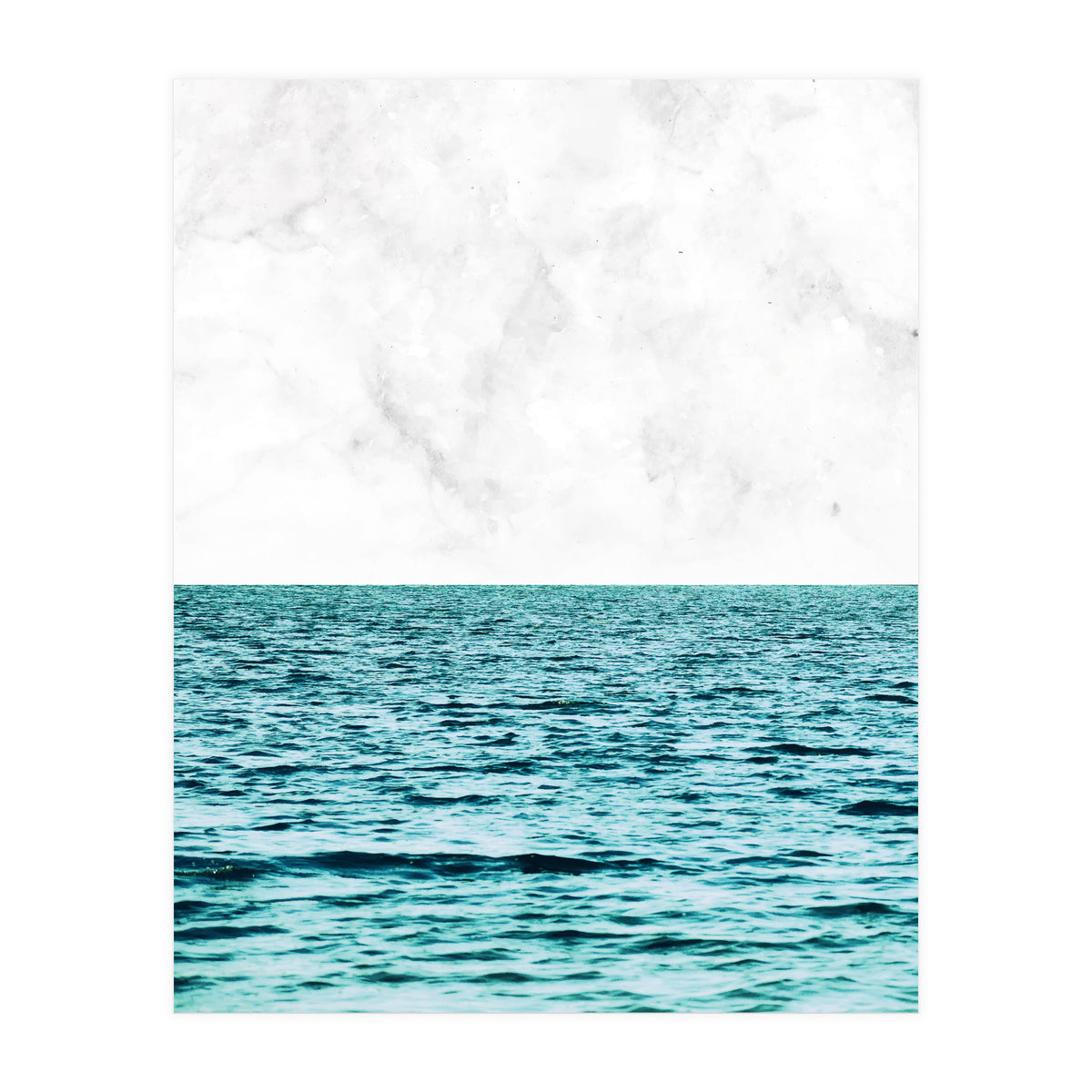 Ocean + Marble Ii (Print Only)