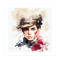 Watercolor Napoleonic Soldier Woman #2 (Print Only)