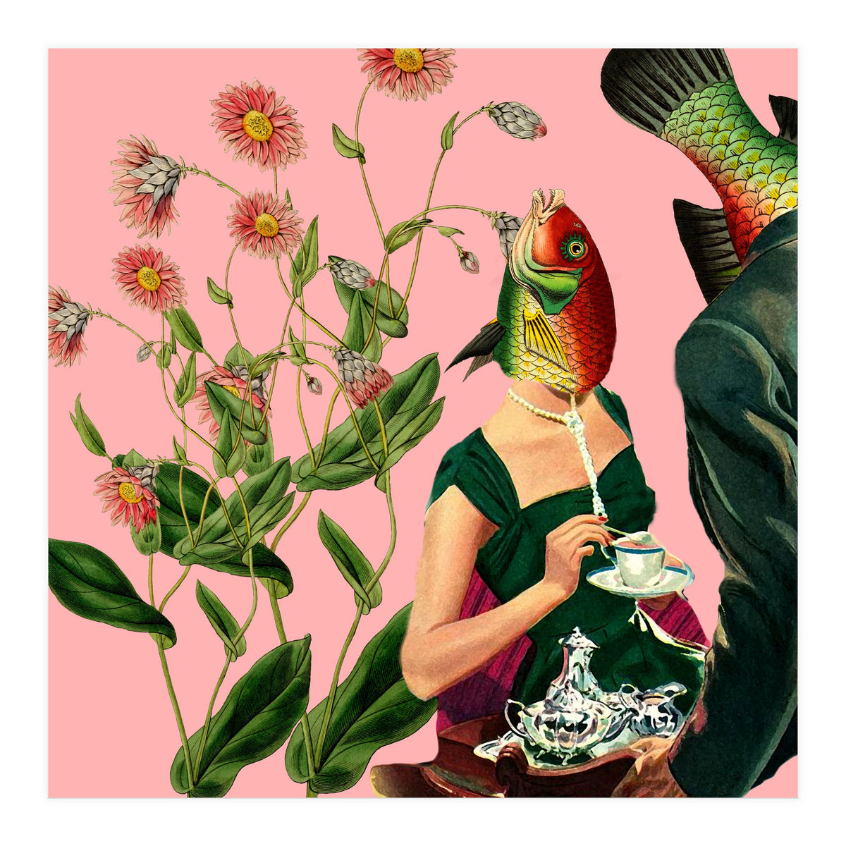 Fish Soul Mate Pink (Print Only)