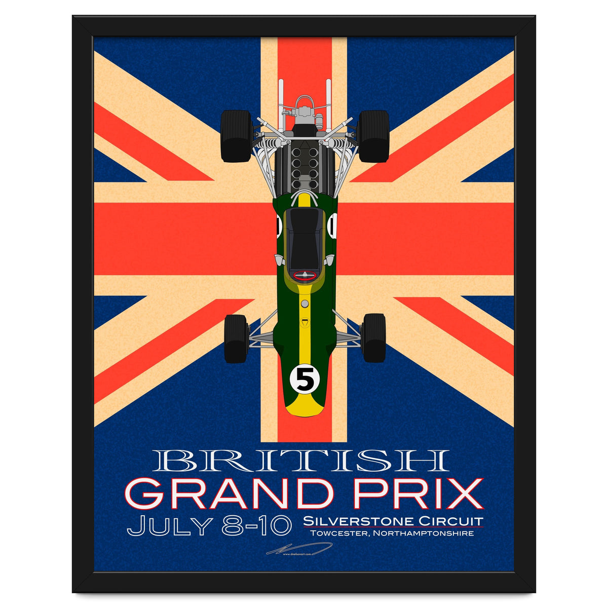 British Grand Prix poster