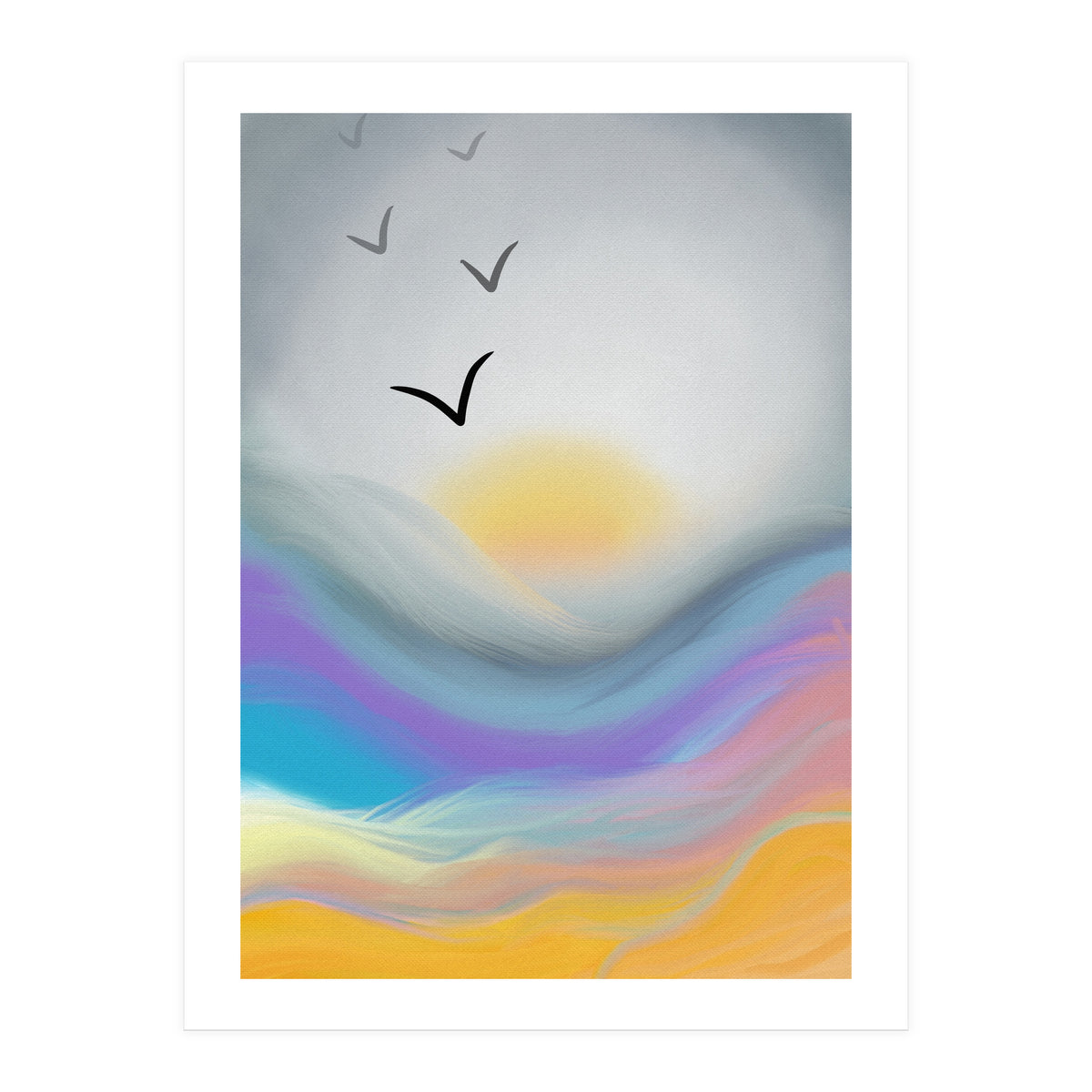 Sunset Waves (Print Only)