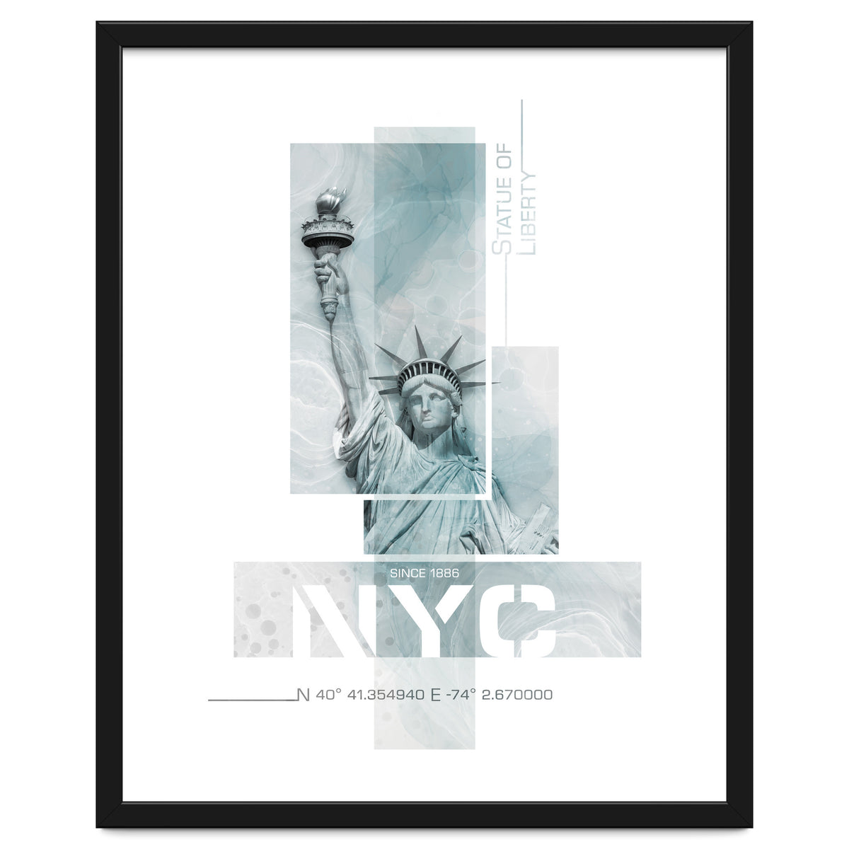 NYC Statue of Liberty | turquoise marble