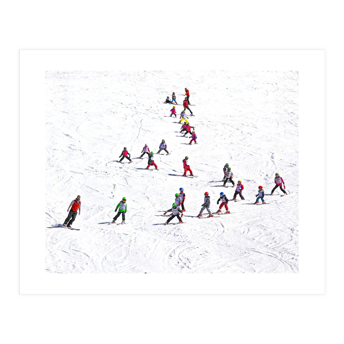 Ski school (Colour) (Print Only)