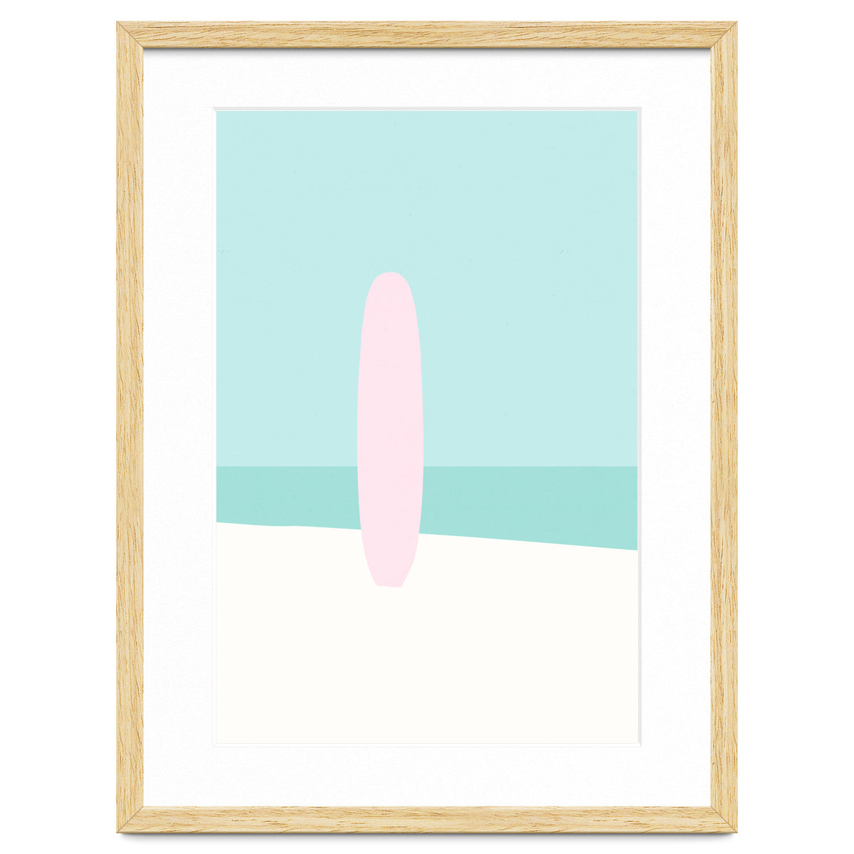 Minimal Surfboard - Turquoise Coast