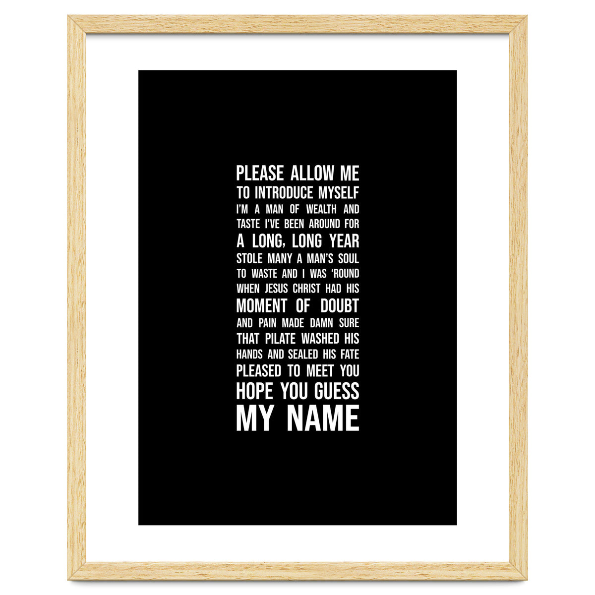 Sympathy For The Devil