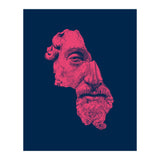 MARCUS AURELIUS ANTONINUS AUGUSTUS / prussian blue / vivid red (Print Only) thumbnail