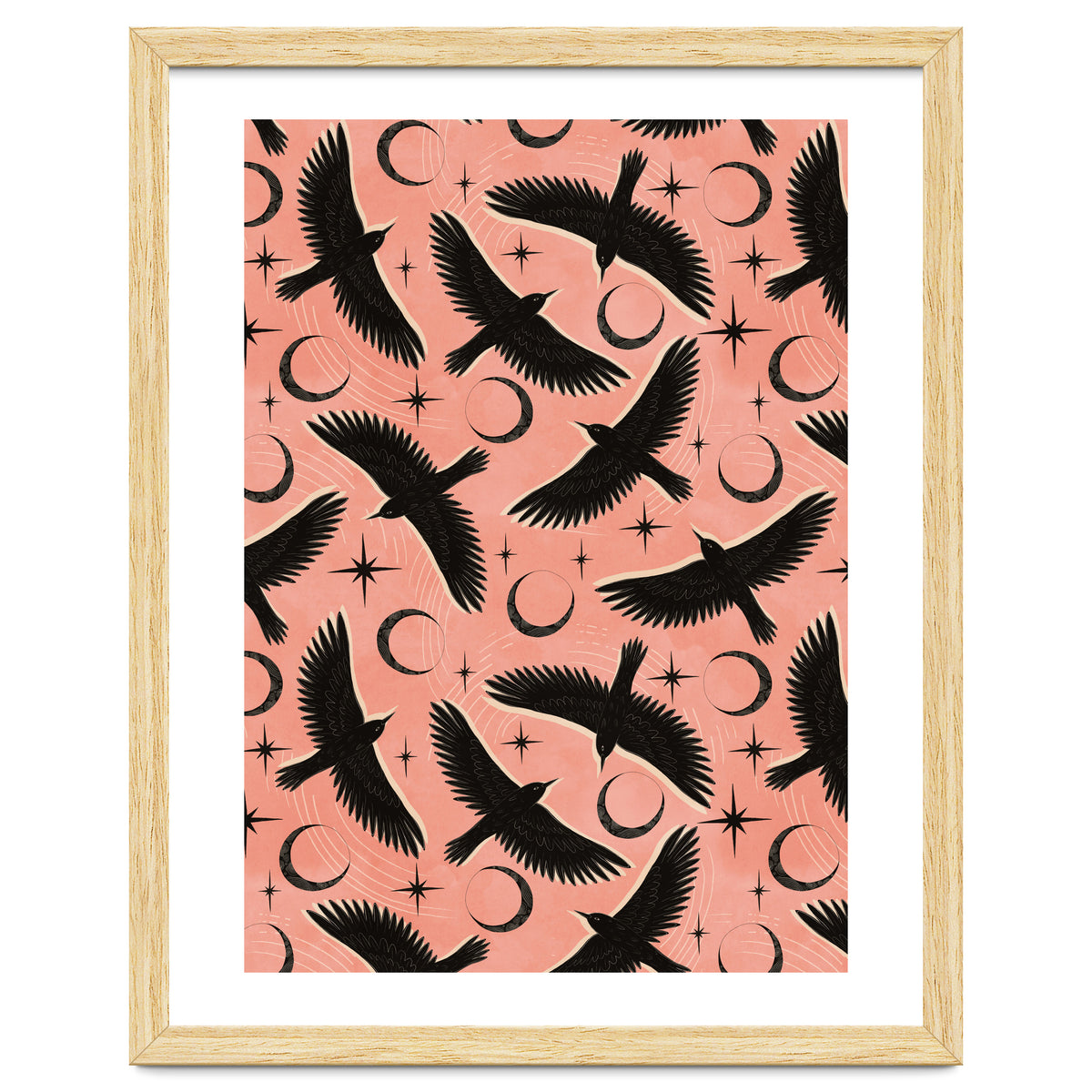 Black Birds With Moons