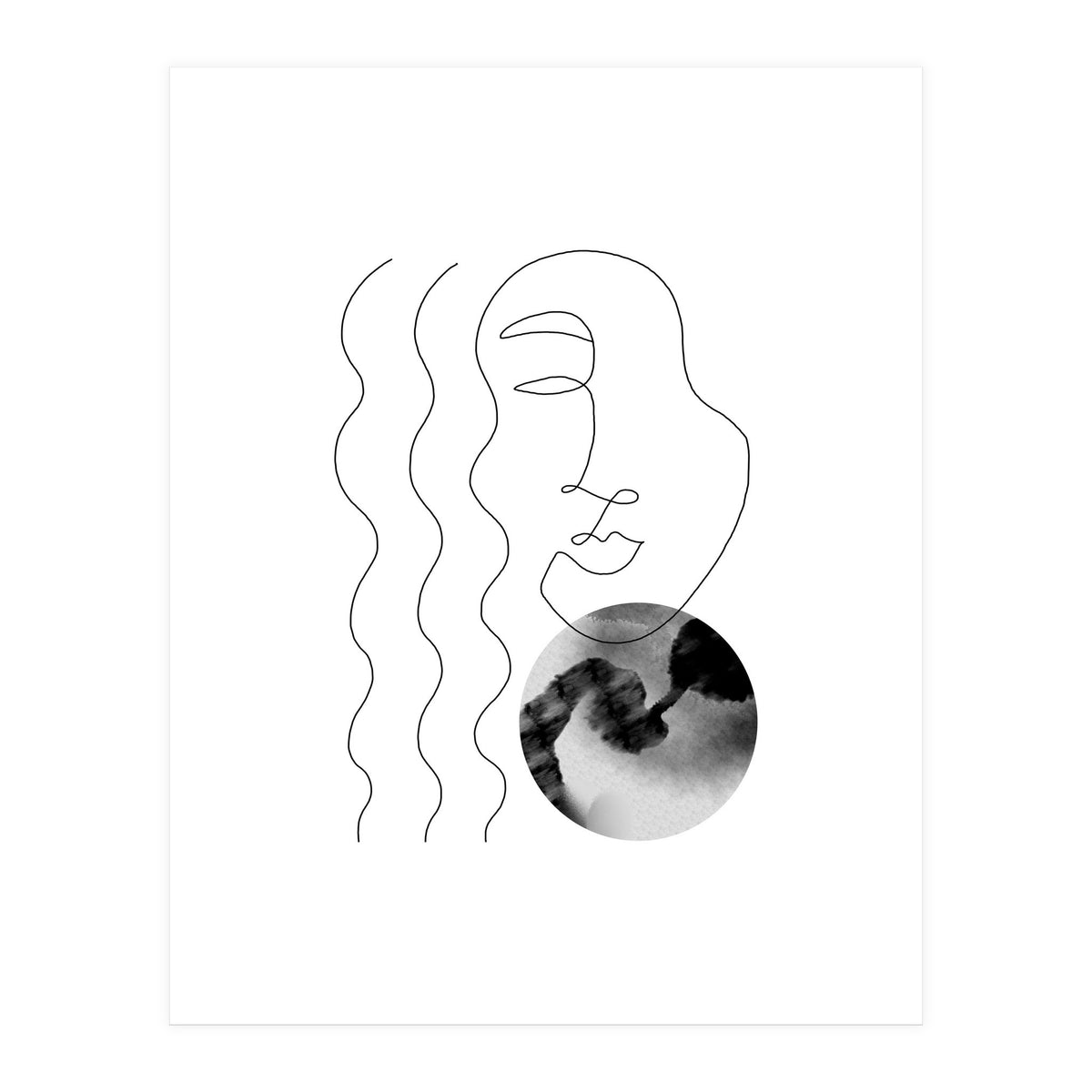 Circle and woman (Print Only)