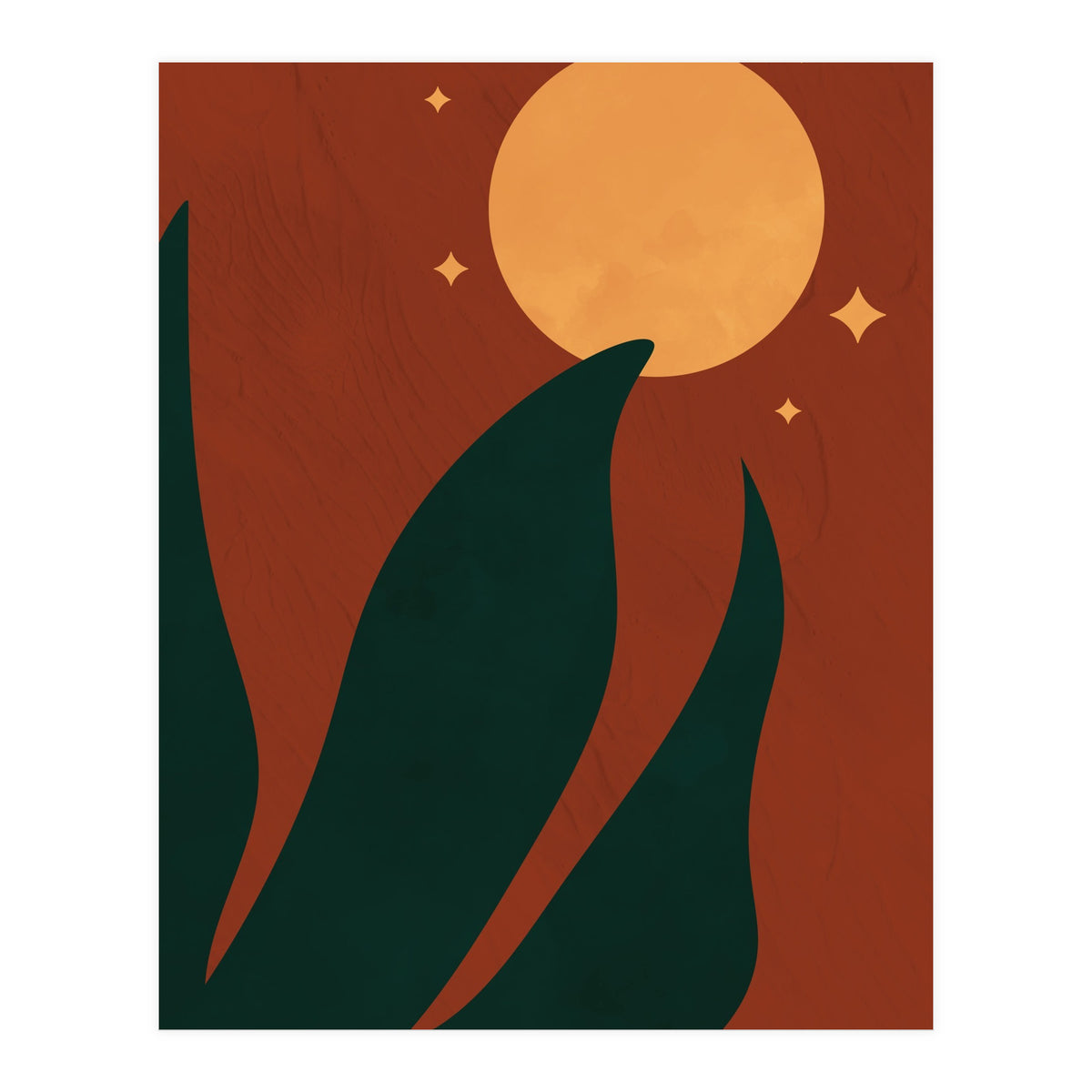 Full Moon Botanical Boho (Print Only)