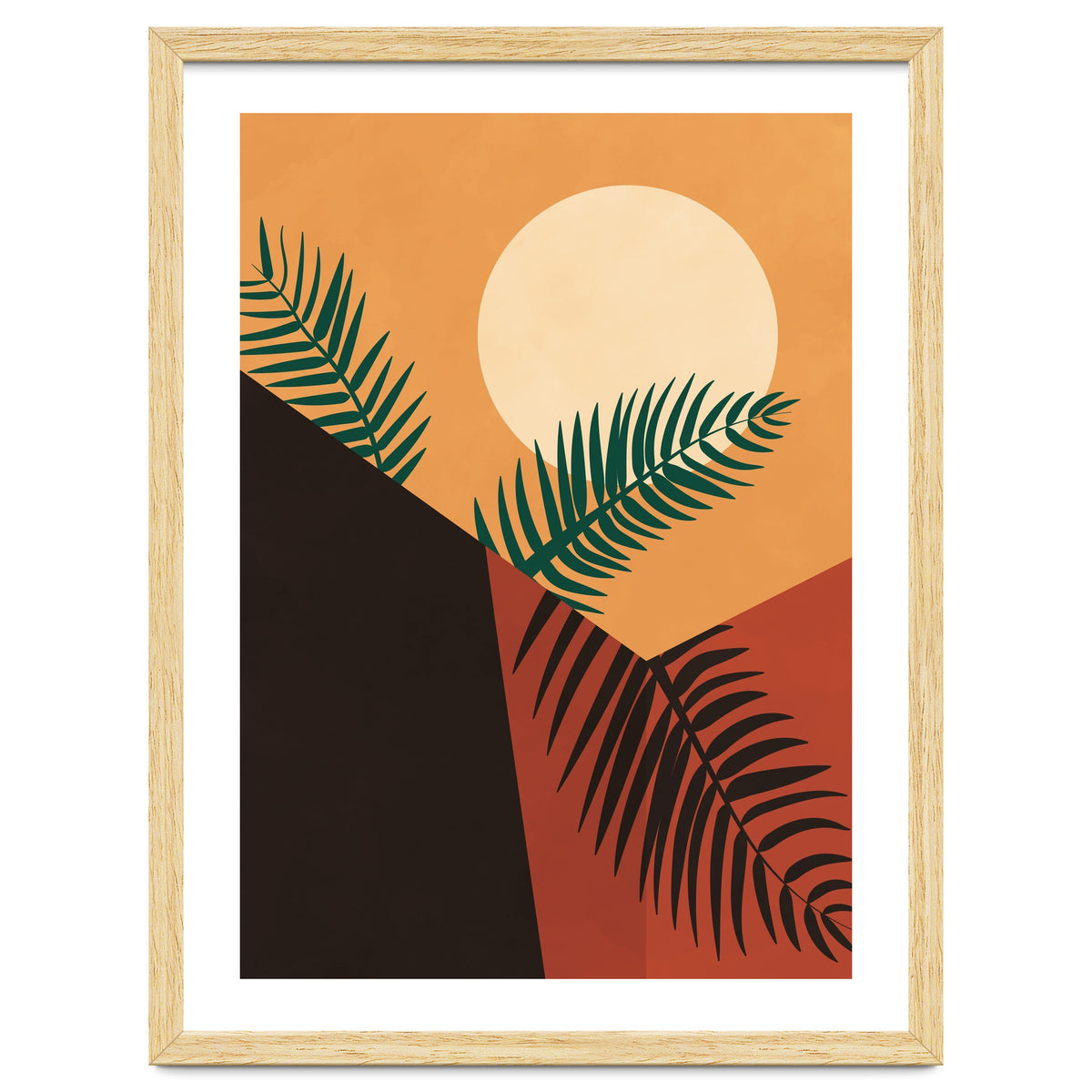 Bohemian Palm Tree Leaves