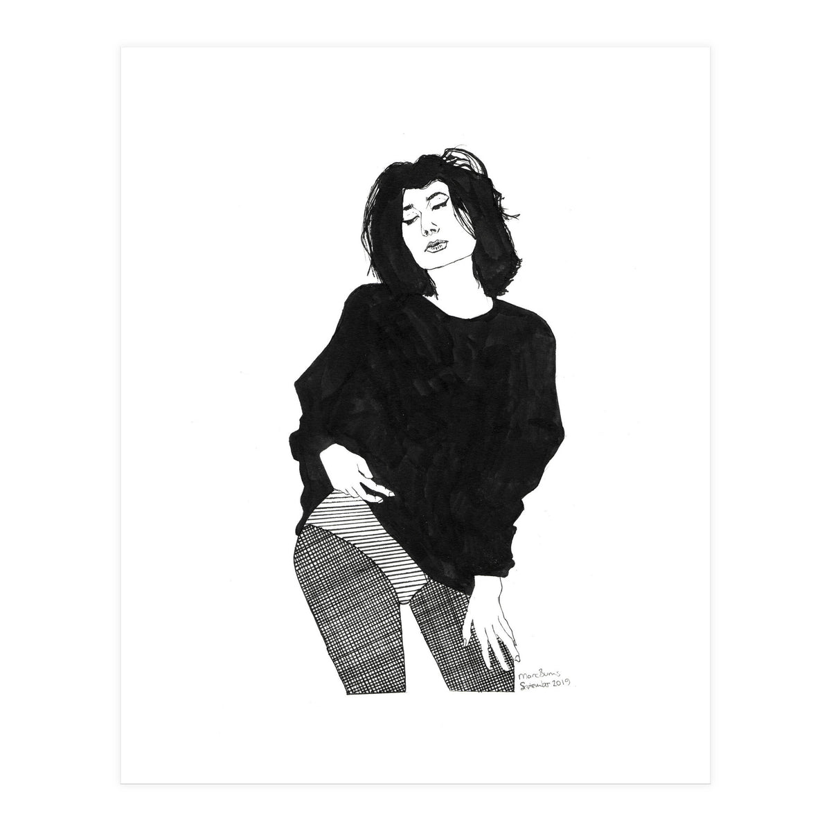 Untitled #44 - Woman in black (Print Only)