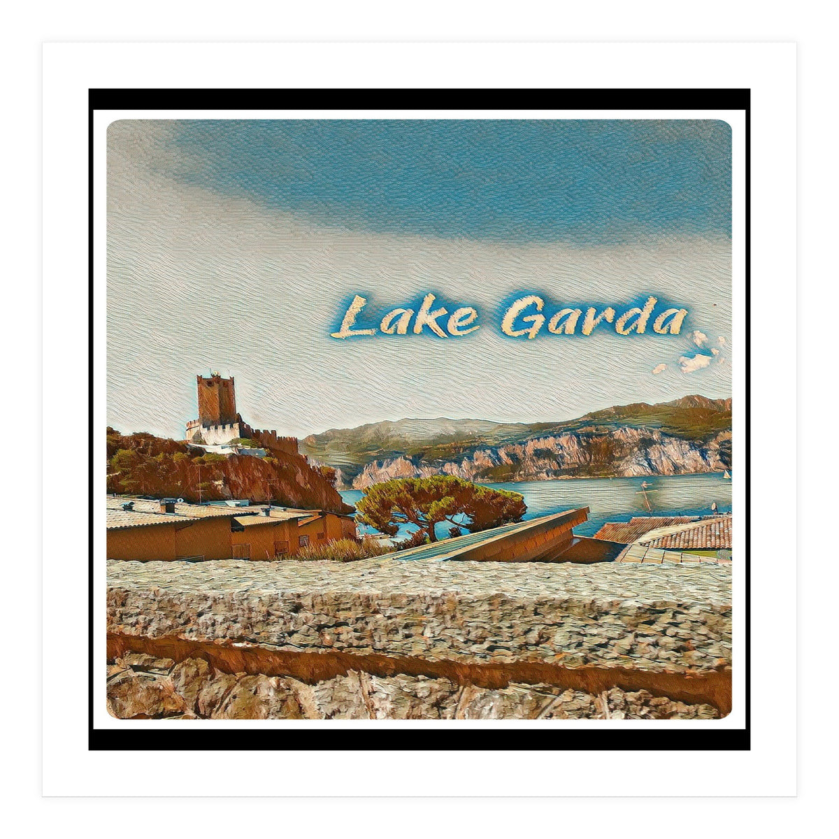 Malcesine Castle On Lake Garda (Print Only)