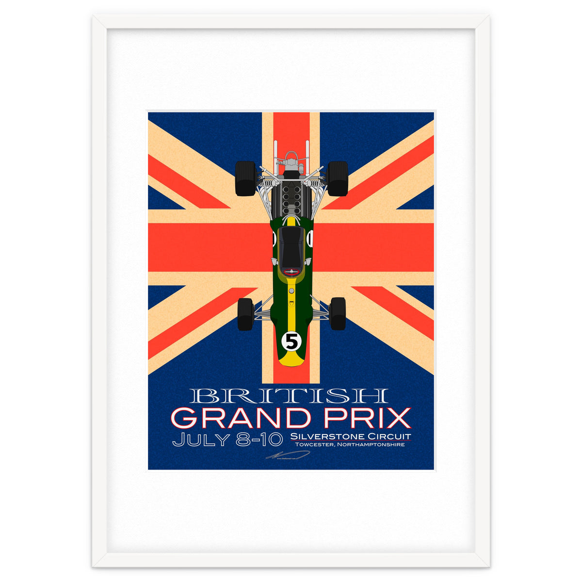 British Grand Prix poster