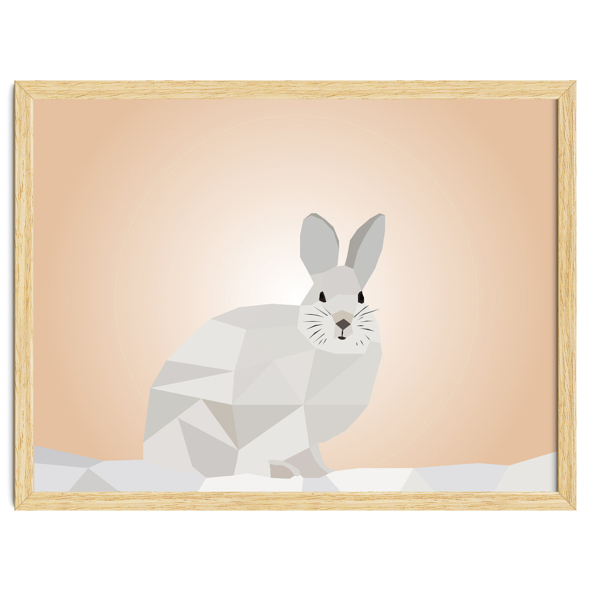 Rabbit Low Poly Art