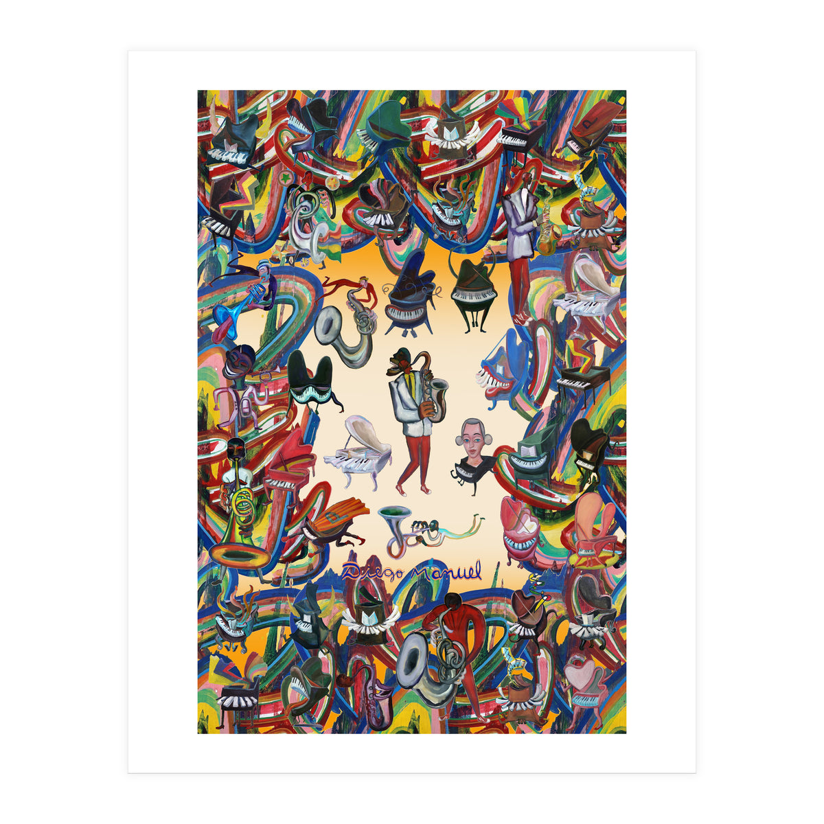 Pianos And Graffitis (Print Only)