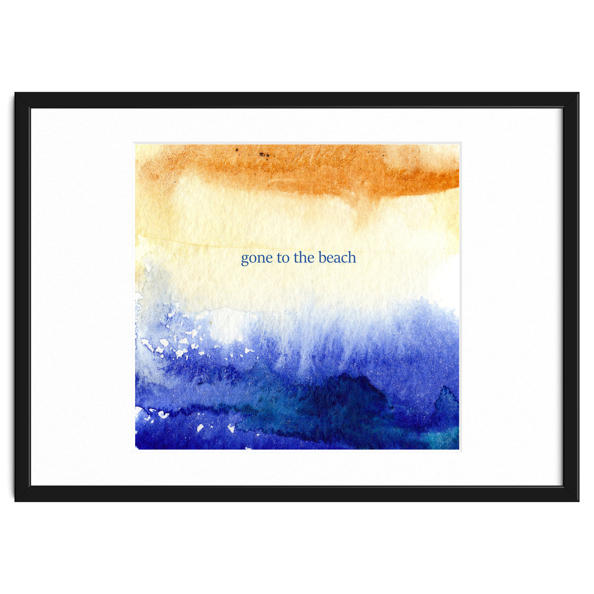 Gone to the beach || watercolor