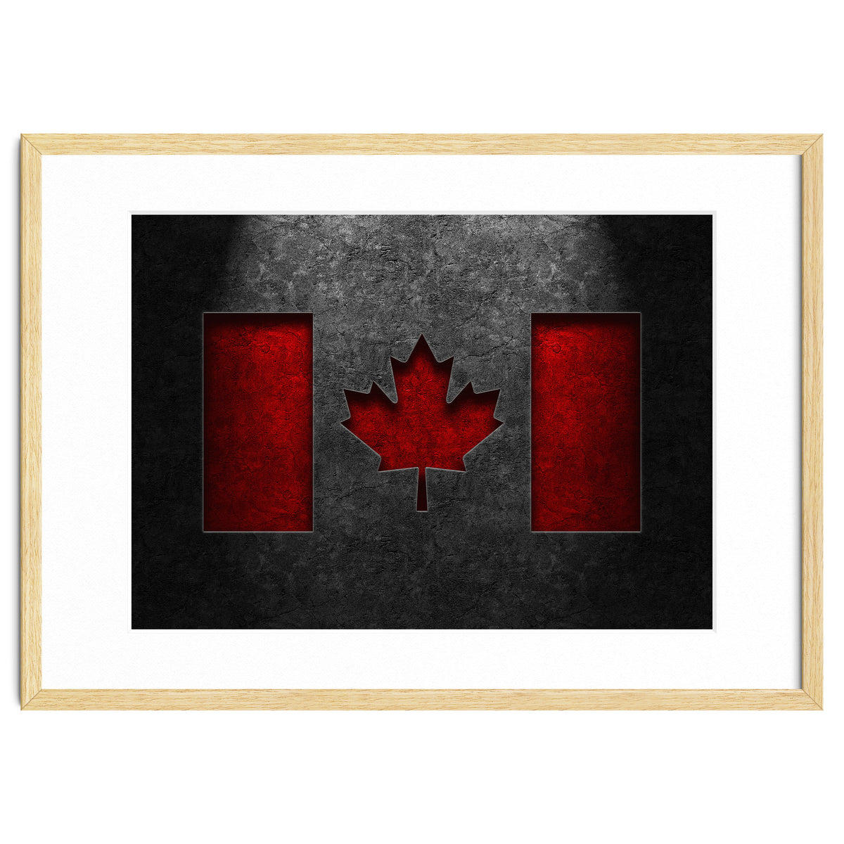 Canadian Flag Stone Texture