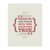 Dream On (Print Only)