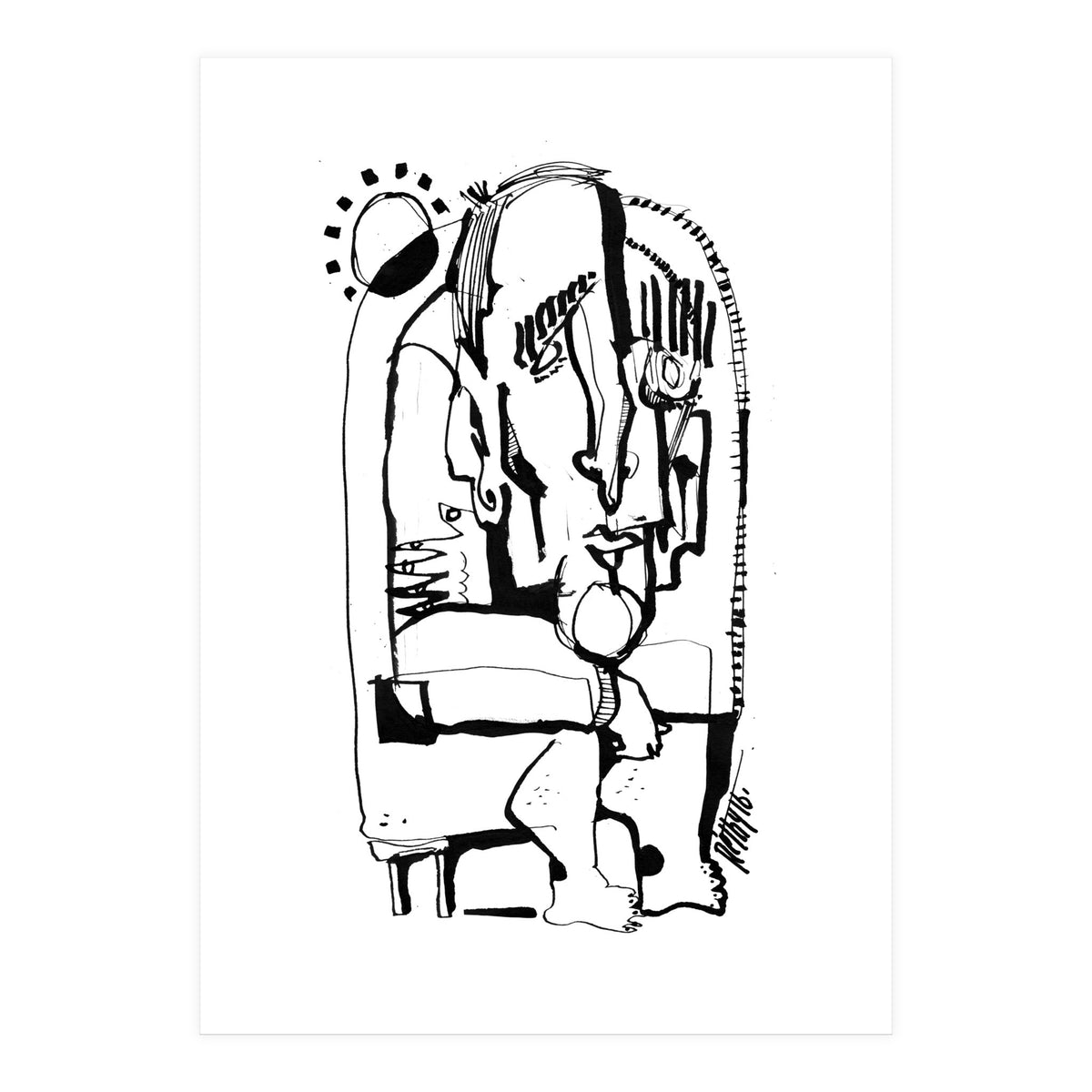 Freezing in Sunlight - b&w (Print Only)