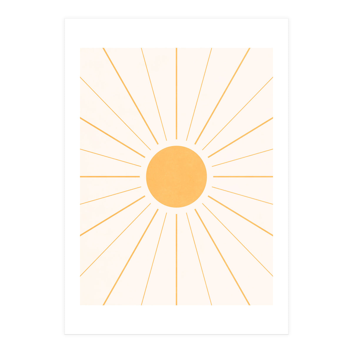 SUN IN LINE - GOLD (Print Only)