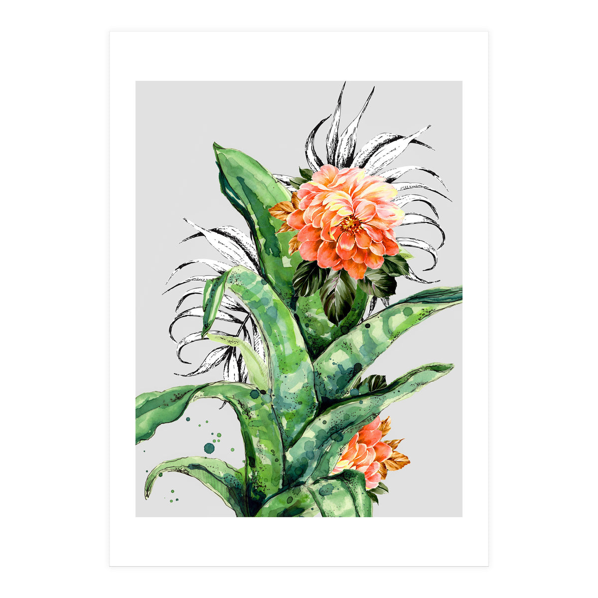 Collage of florid nature  (Print Only)