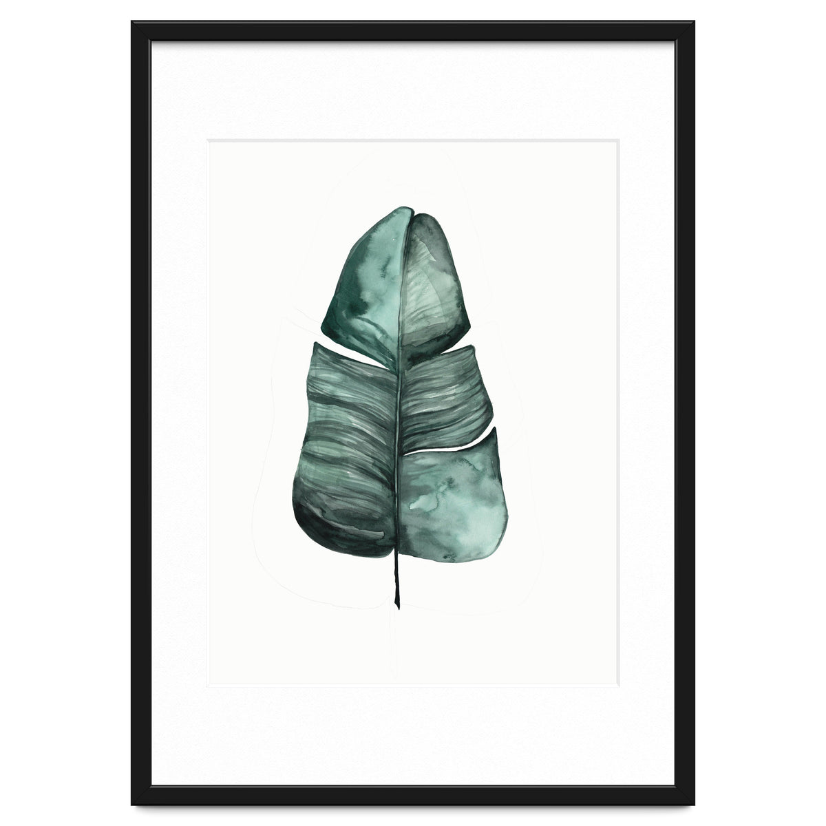 Botanical Illustration Banana Leaf