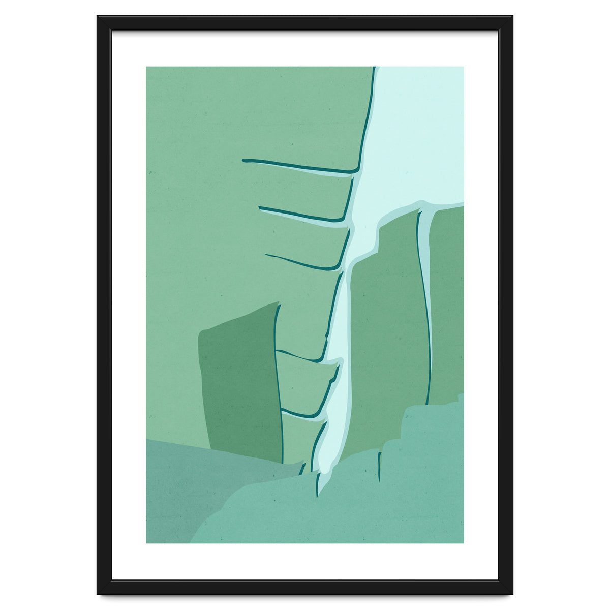 Abstract Banana Leaves One - Greener Eden