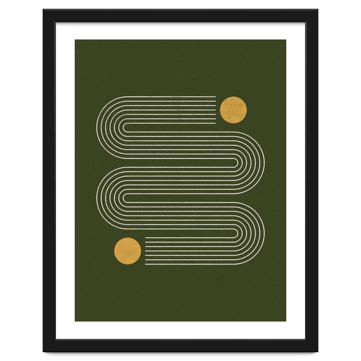 Mid-Century Modern No.25 - Woodblock Print