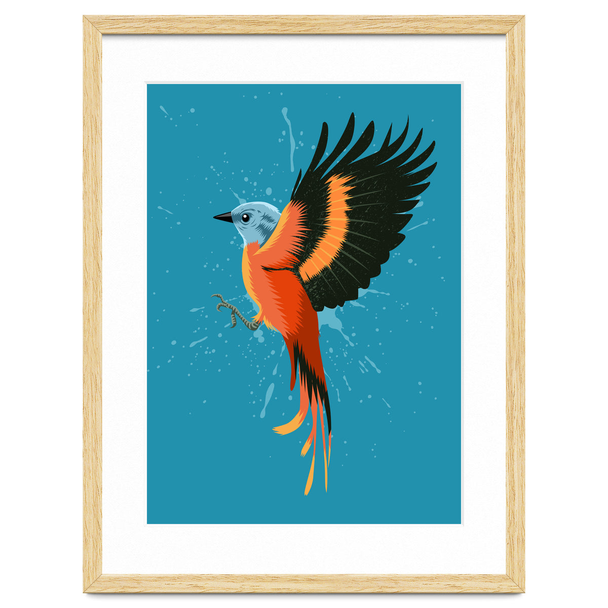 Tropical flying bird