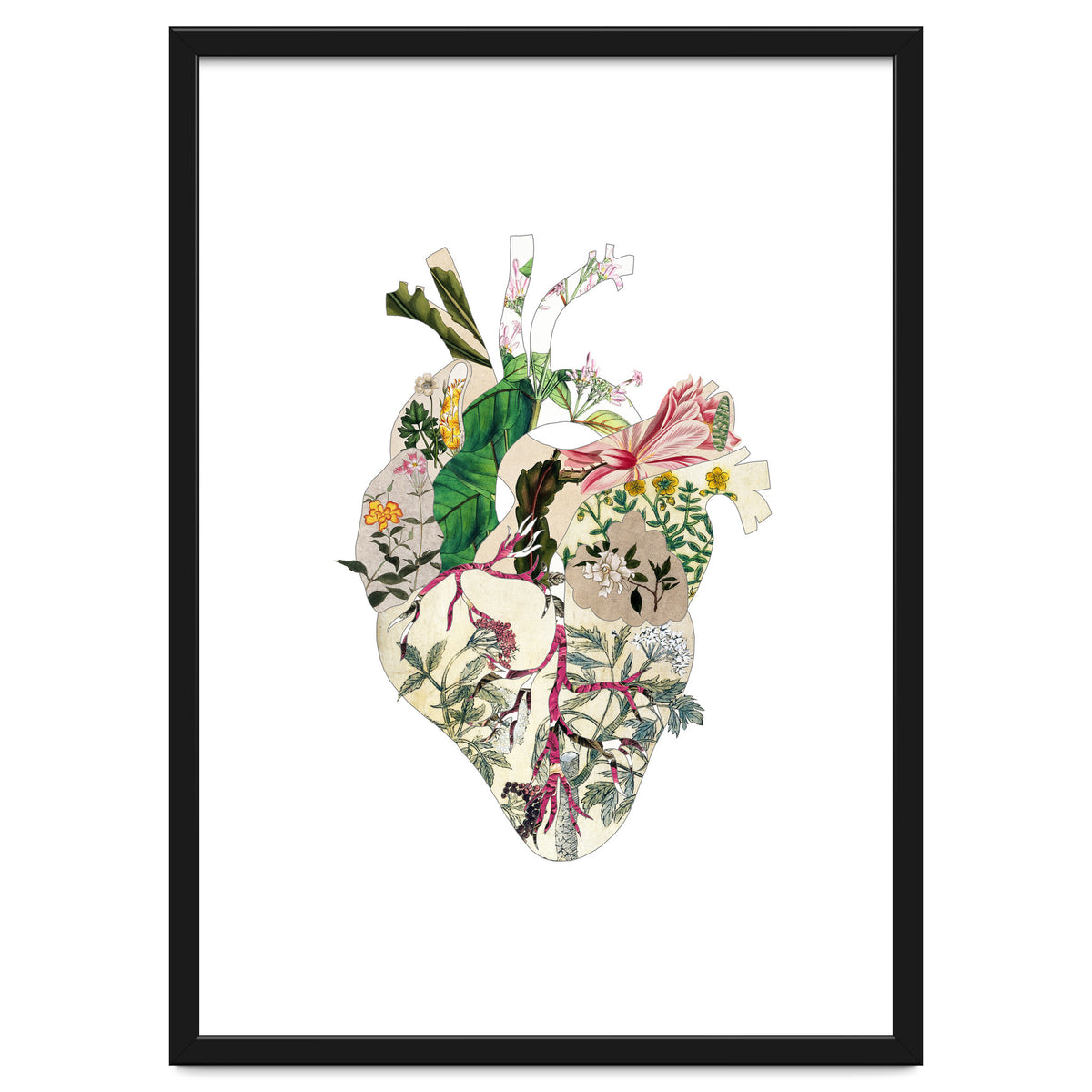 Vintage Botanical Heart