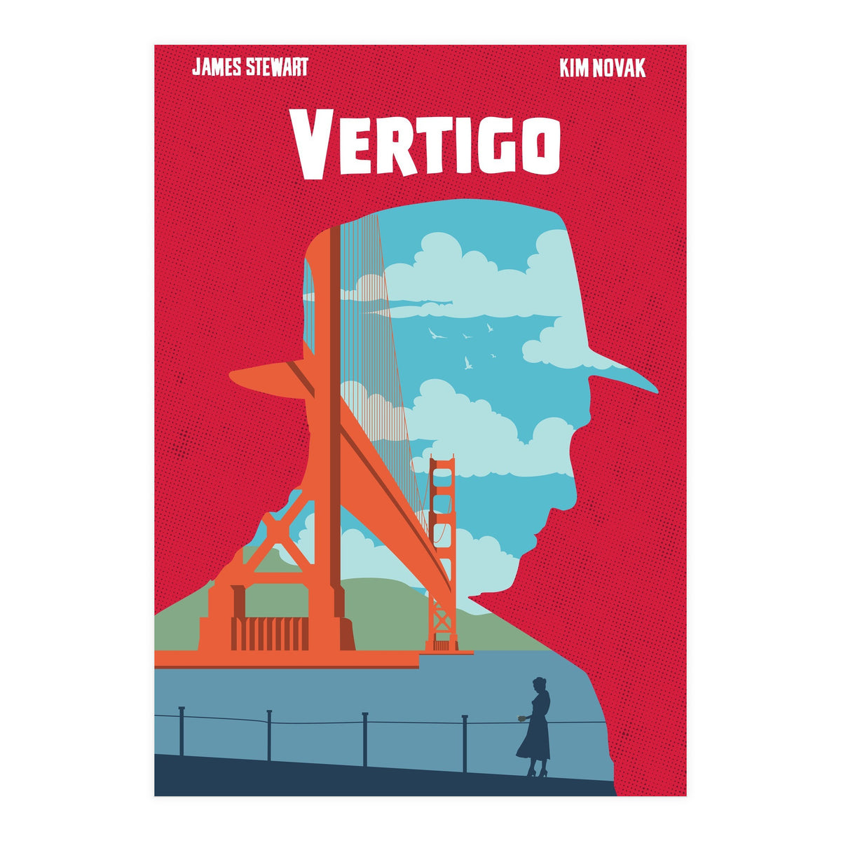 Vertigo movie poster (Print Only)