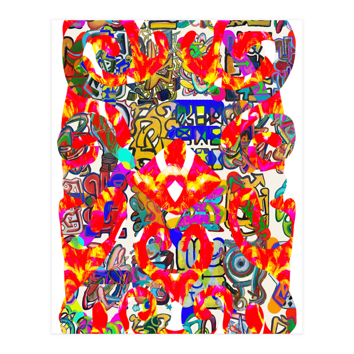 Pop Abstract Asimetrico 33 Copia (Print Only)