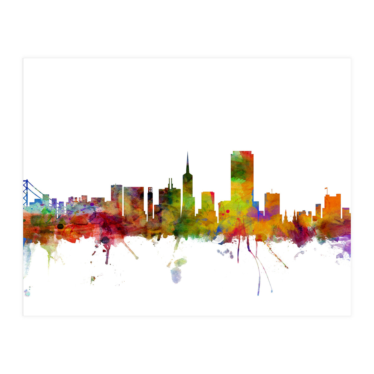 San Francisco California Skyline (Print Only)