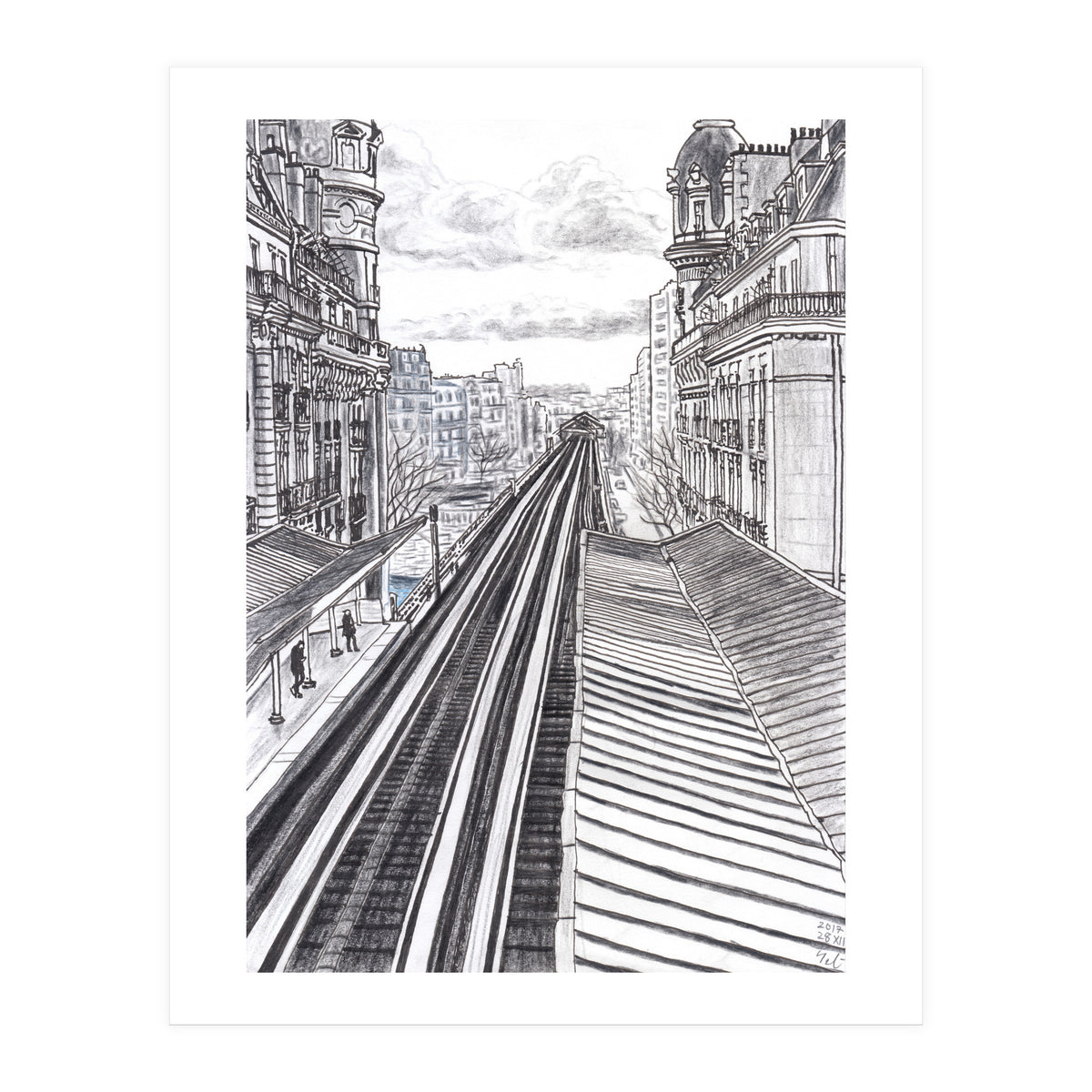 Railroad From Passy (Print Only)