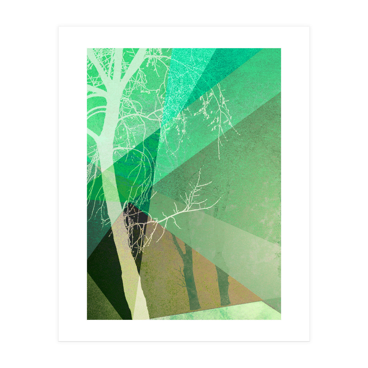 P22-B6 Trees And Triangles (Print Only)