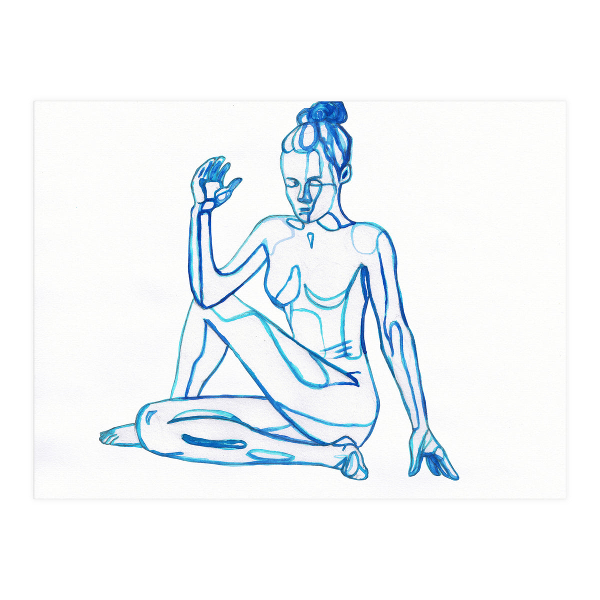 Ardha Matsyendrasana (Print Only)