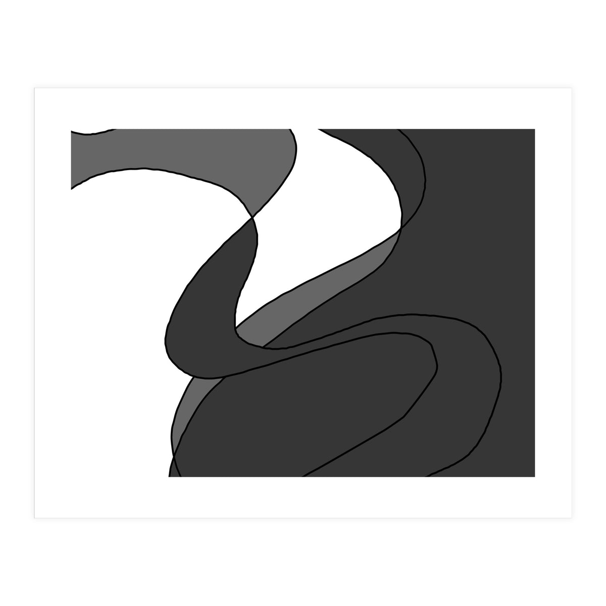 Grey Waves 4 (Print Only)