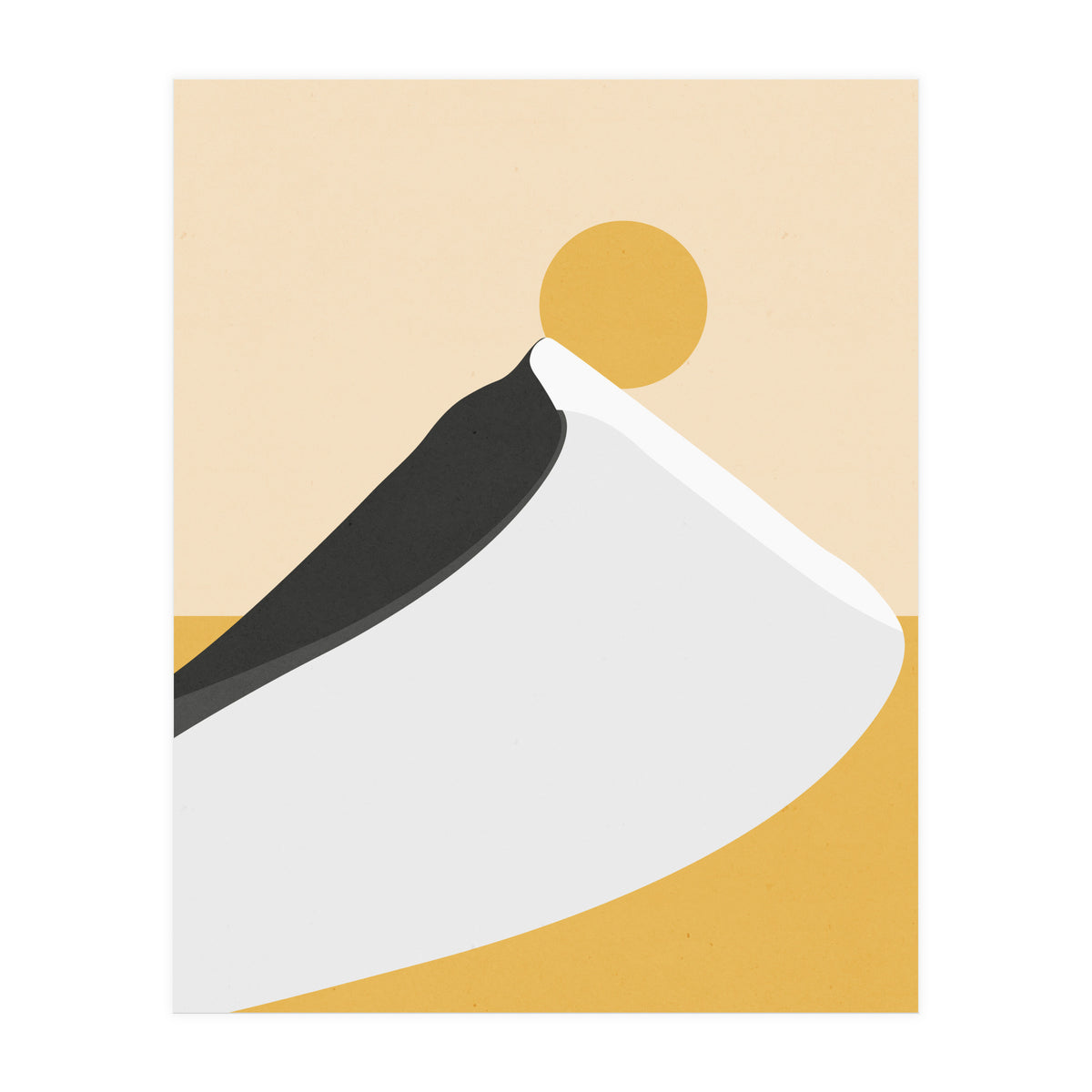 Abstract Dune - Golden Desert (Print Only)