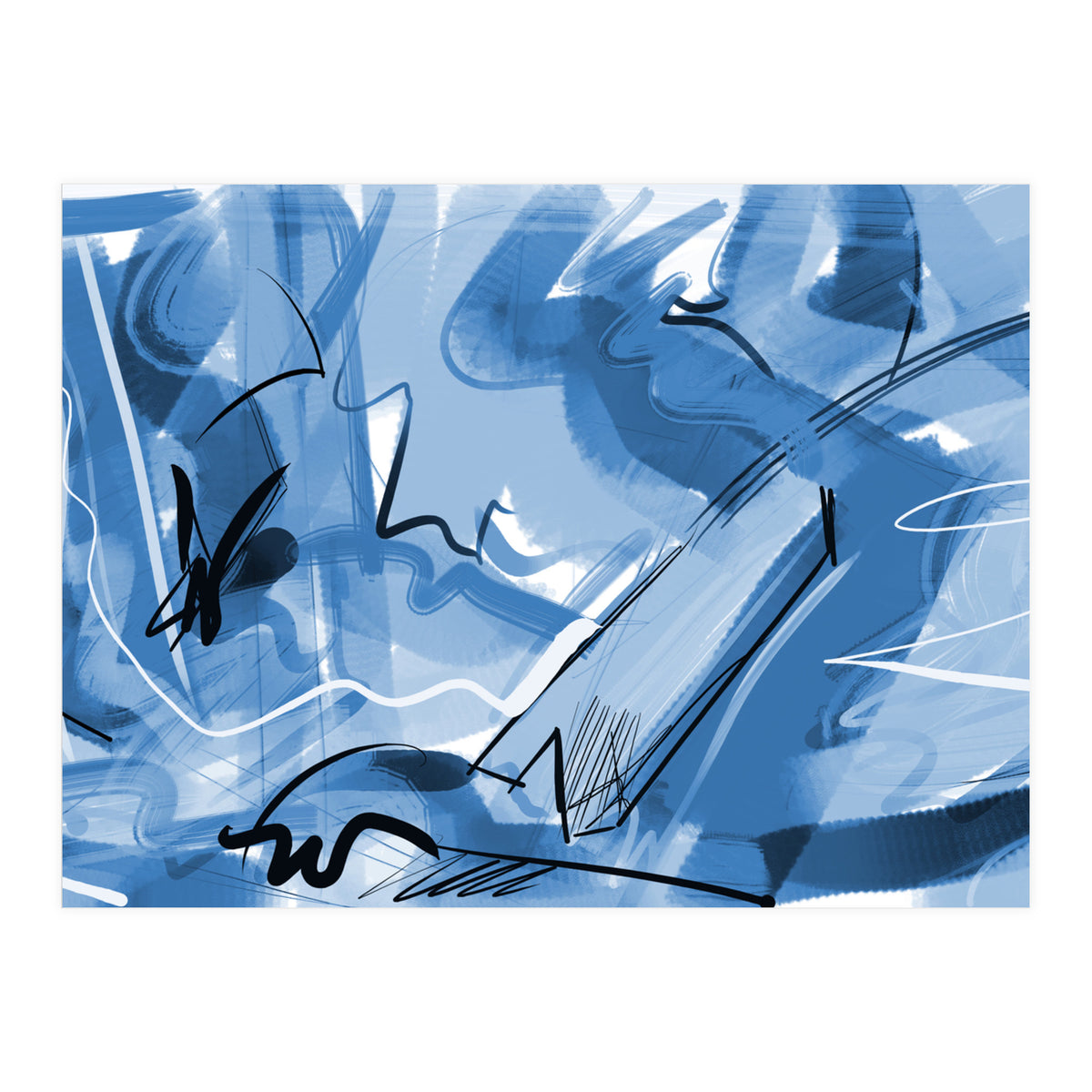 beautiful blue (Print Only)