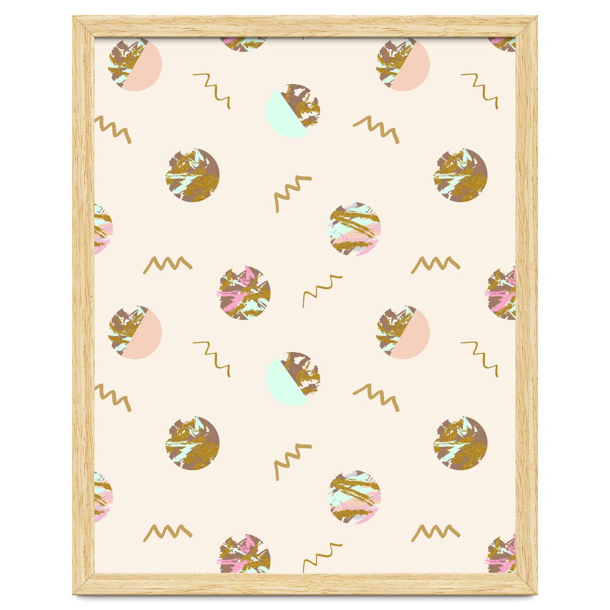 Abstract geometric vector painting