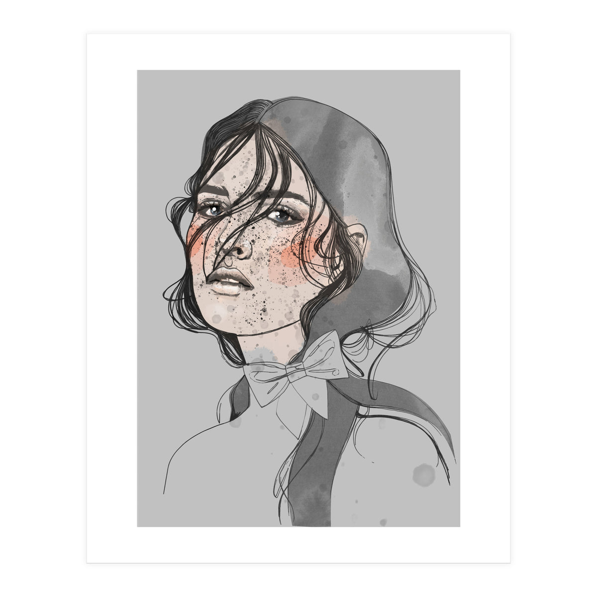 Freckles Grey (Print Only)