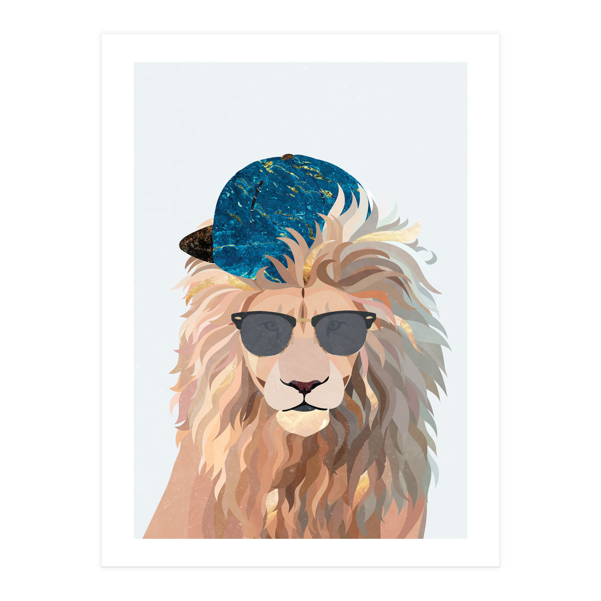 Skater Lion Portrait (Print Only)