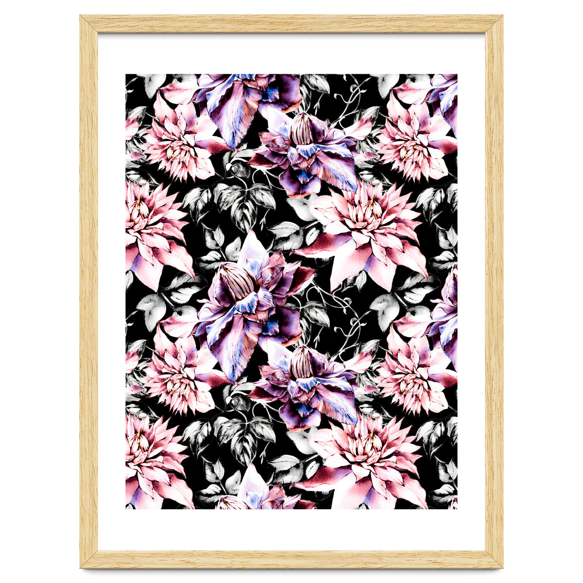 Pink bloom in the dark