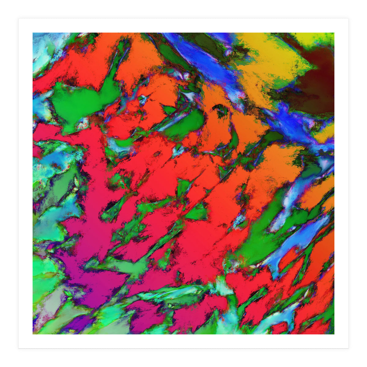 Shattering Red Tigers (Print Only)